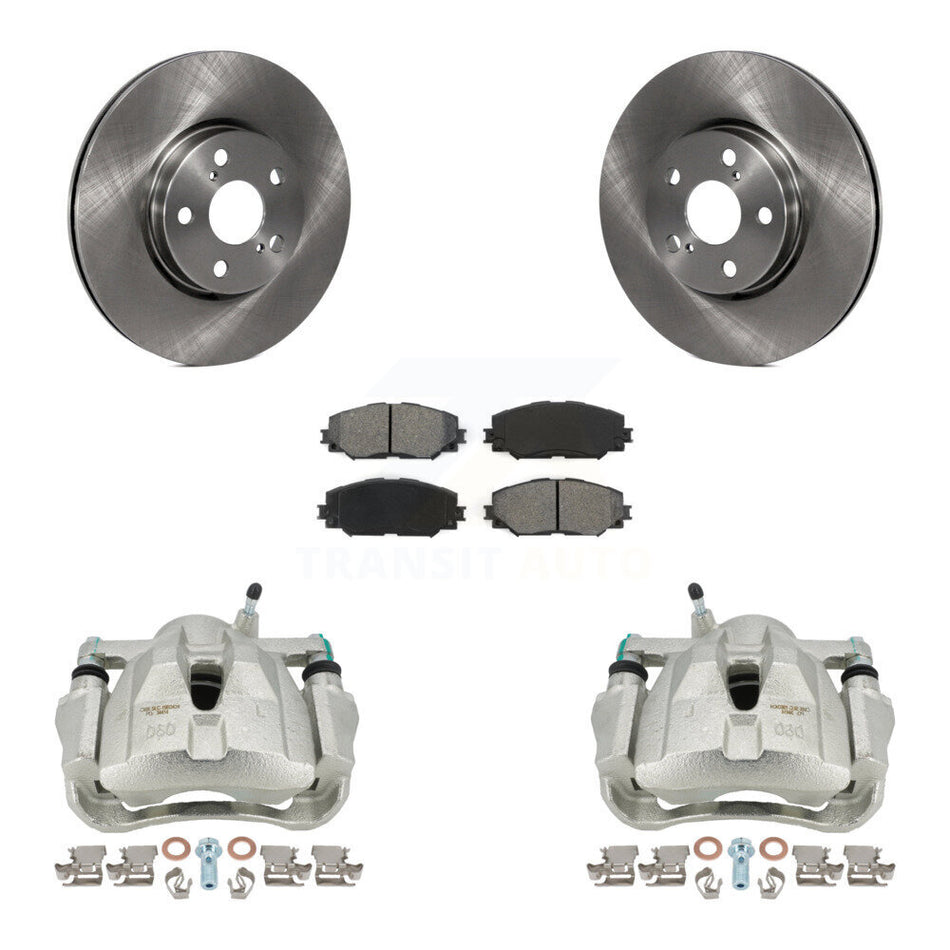 Front Disc Brake Caliper Rotors And Semi-Metallic Pads Kit For Toyota Corolla Scion xD Matrix Pontiac Vibe KC8-100100S