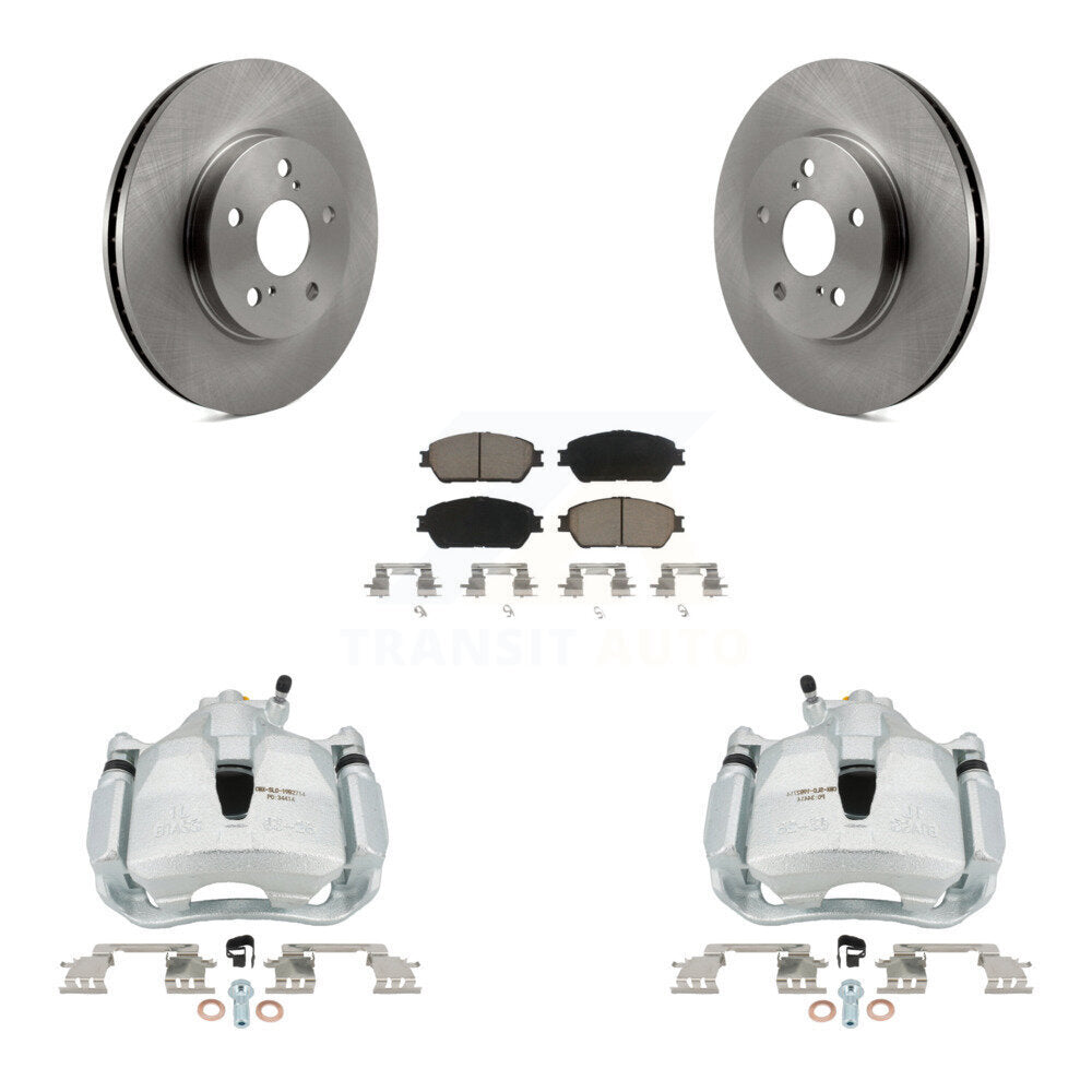 Front Disc Brake Caliper Rotor And Ceramic Pad Kit For Toyota Sienna Camry Solara Avalon KC8-100102C