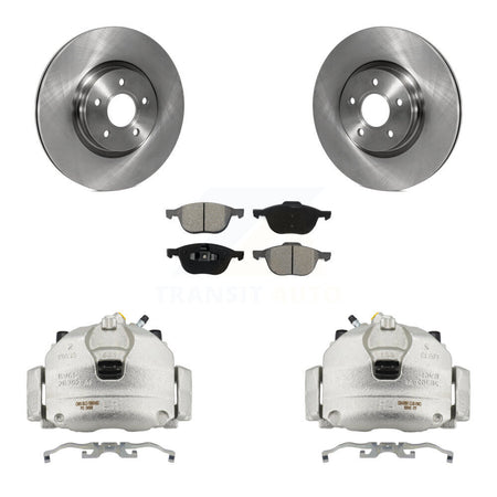 Front Disc Brake Caliper Rotors And Semi-Metallic Pads Kit For Ford Transit Connect KC8-100102S