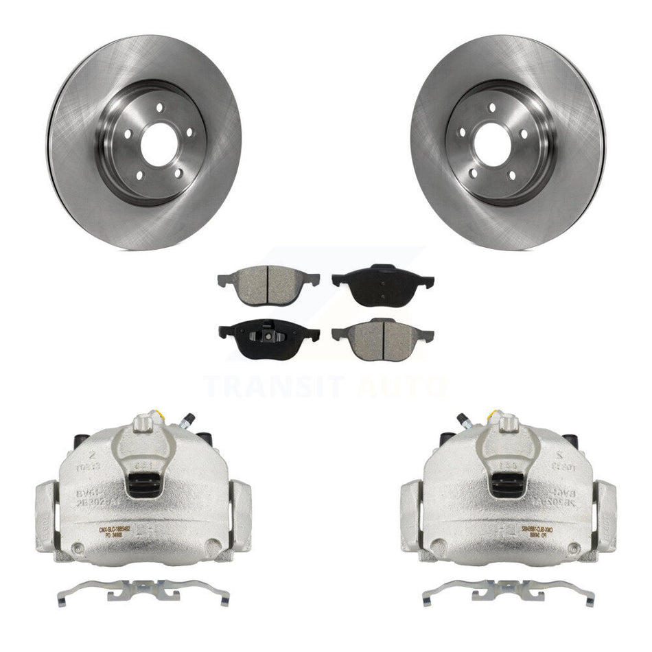 Front Disc Brake Caliper Rotors And Semi-Metallic Pads Kit For Ford Transit Connect KC8-100102S