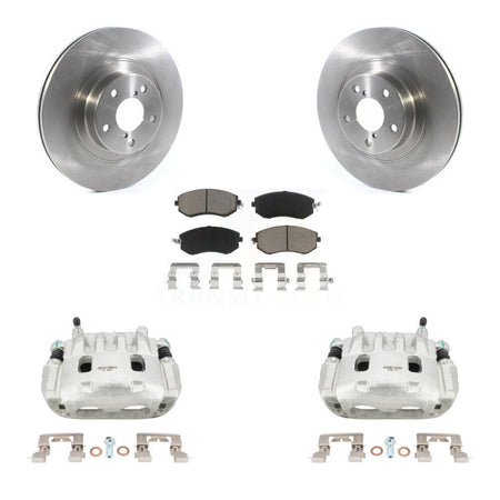 Front Disc Brake Caliper Rotors Ceramic Pad Kit For Subaru Forester Impreza XV Crosstrek KC8-100103C