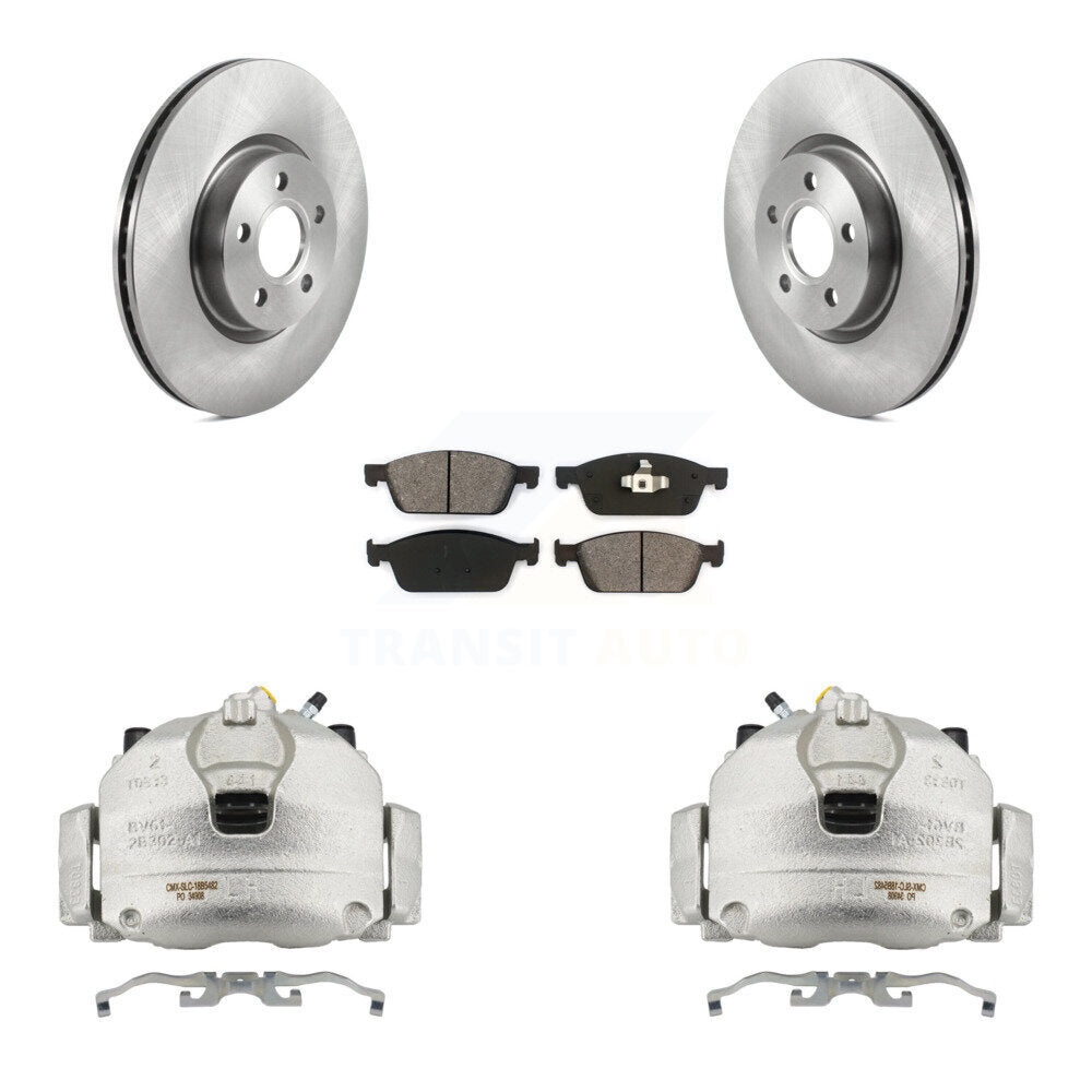 Front Disc Brake Caliper Rotors And Semi-Metallic Pads Kit For Ford Transit Connect KC8-100103S