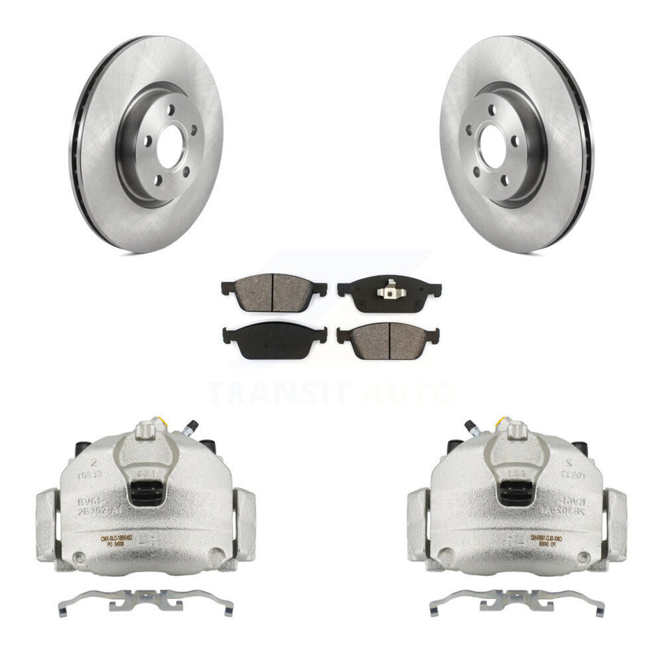 Front Disc Brake Caliper Rotors And Semi-Metallic Pads Kit For Ford Transit Connect KC8-100103S