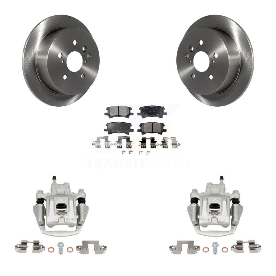 Rear Disc Brake Caliper Rotors And Ceramic Pads Kit For Toyota Highlander KC8-100103T