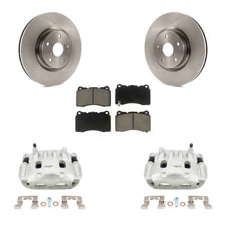 Front Disc Brake Caliper Rotors And Ceramic Pads Kit For Subaru Impreza WRX KC8-100104C
