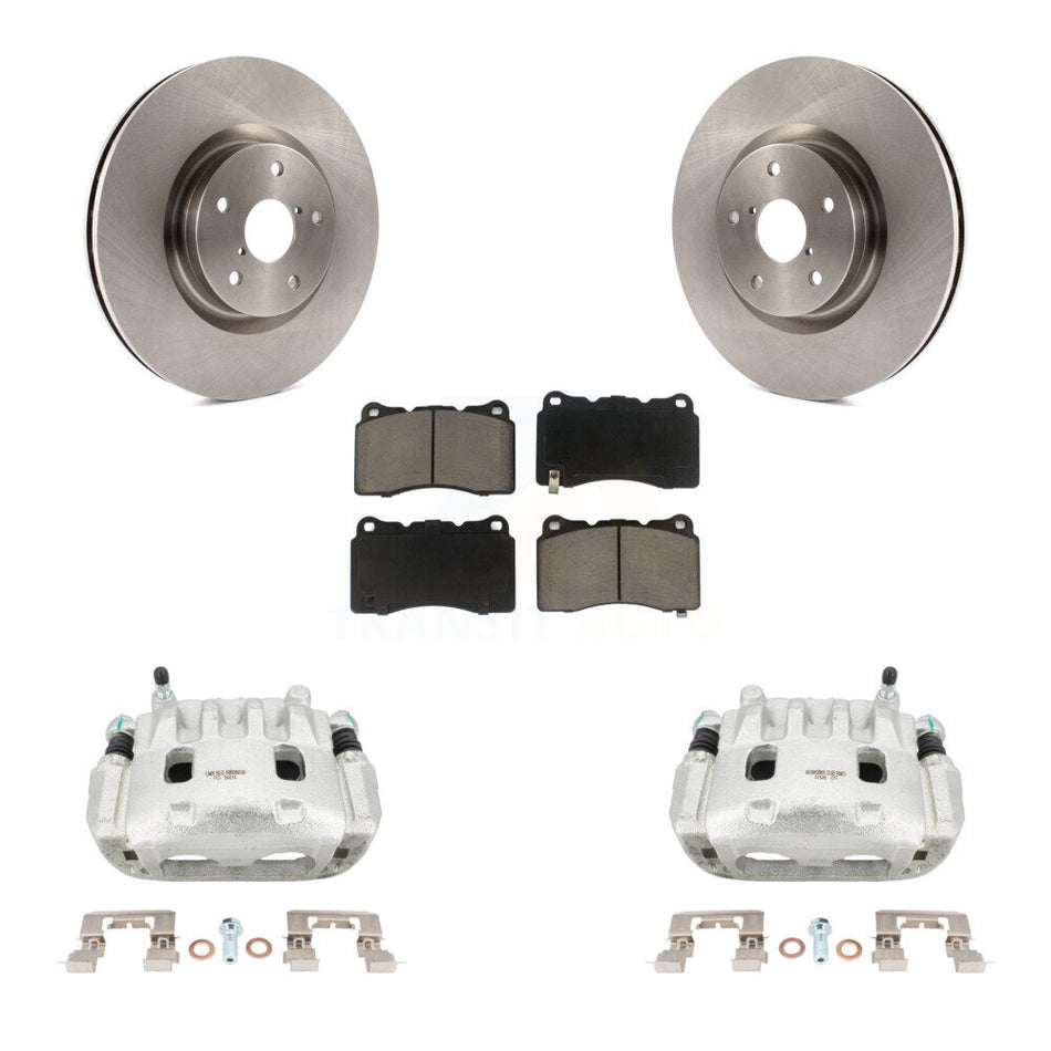 Front Disc Brake Caliper Rotors And Ceramic Pads Kit For Subaru Impreza WRX KC8-100104C