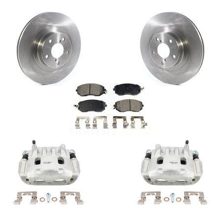 Front Brake Caliper Rotor Semi-Metallic Pad Kit For Subaru Forester Impreza XV Crosstrek KC8-100104P
