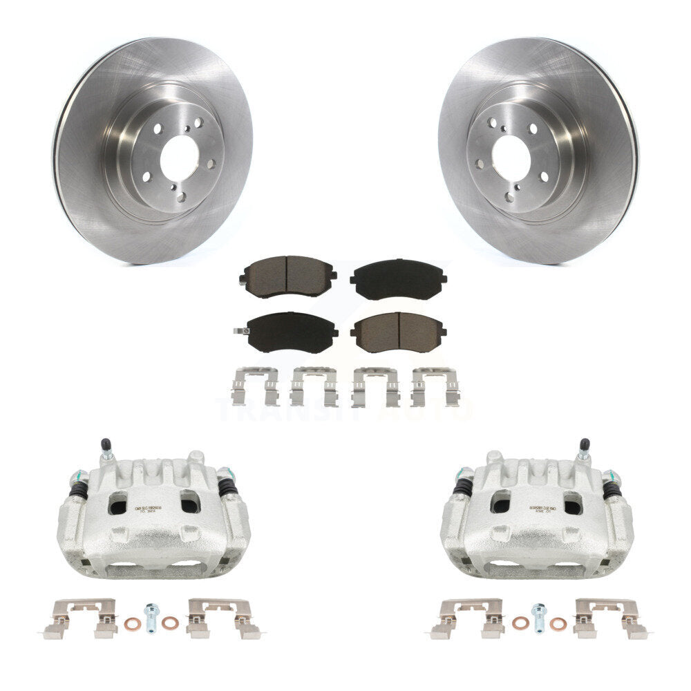 Front Brake Caliper Rotor Ceramic Pad Kit For Subaru Outback Impreza Legacy Forester WRX KC8-100105C