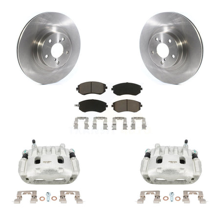 Front Brake Caliper Rotor Ceramic Pad Kit For Subaru Outback Impreza Legacy Forester WRX KC8-100105C