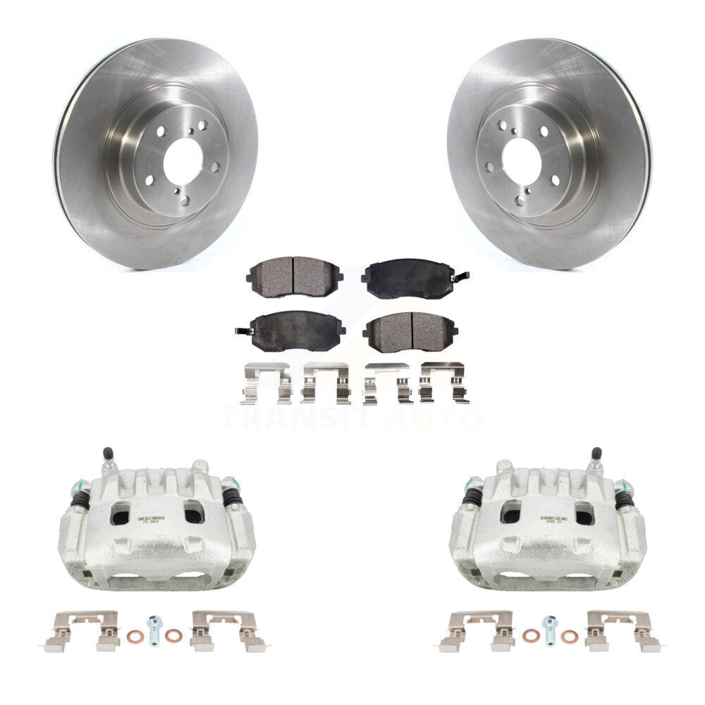 Front Brake Caliper Rotor & Semi-Metallic Pad Kit For Subaru Outback Impreza Legacy Baja KC8-100106P