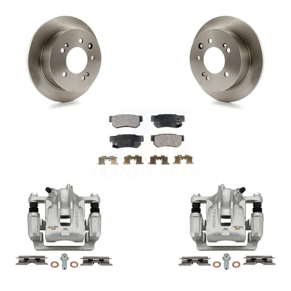 Rear Disc Brake Caliper Rotors And Ceramic Pads Kit For Hyundai Elantra KC8-100106T