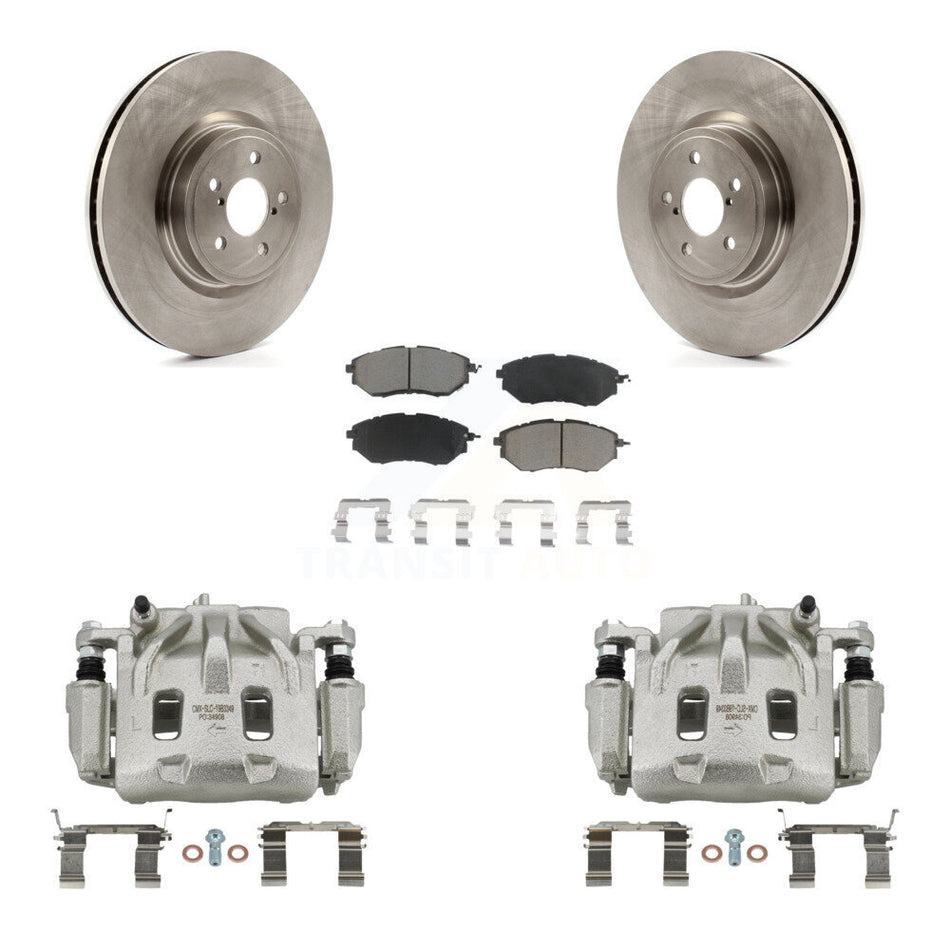 Front Disc Brake Caliper Rotors And Ceramic Pads Kit For Subaru Forester Outback Legacy KC8-100107C