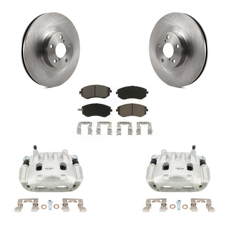Front Brake Caliper Rotor And Ceramic Pad Kit For Subaru Forester Impreza Outback Legacy KC8-100108C