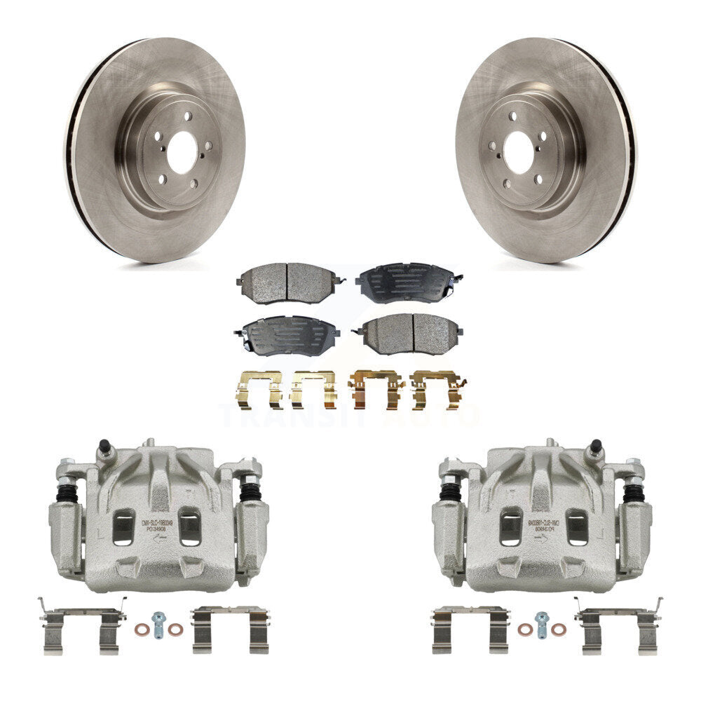 Front Disc Brake Caliper Rotors Semi-Metallic Pad Kit For Subaru Forester Outback Legacy KC8-100108P
