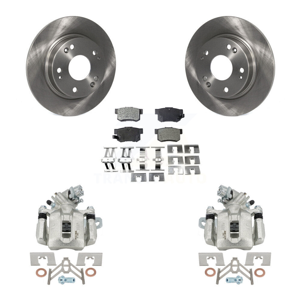 Rear Disc Brake Caliper Rotors And Ceramic Pads Kit For Honda Civic Acura CSX ILX KC8-100108T