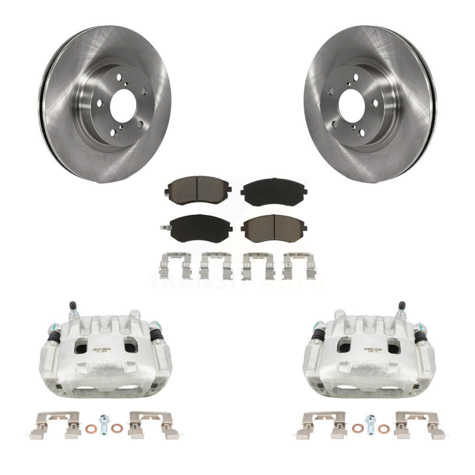Front Disc Brake Caliper Rotors And Ceramic Pads Kit For Subaru Legacy KC8-100109C