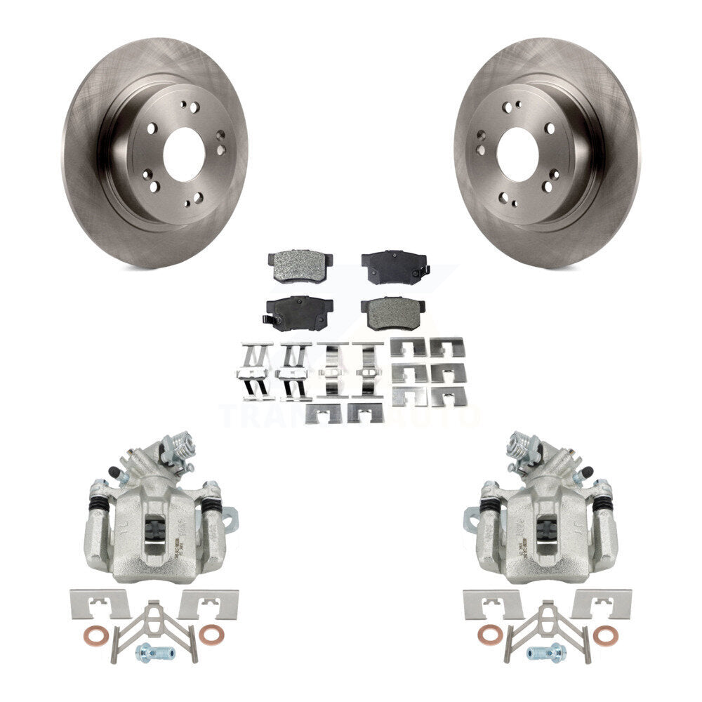 Rear Disc Brake Caliper Rotors And Ceramic Pads Kit For 2016-2018 Acura ILX KC8-100109T