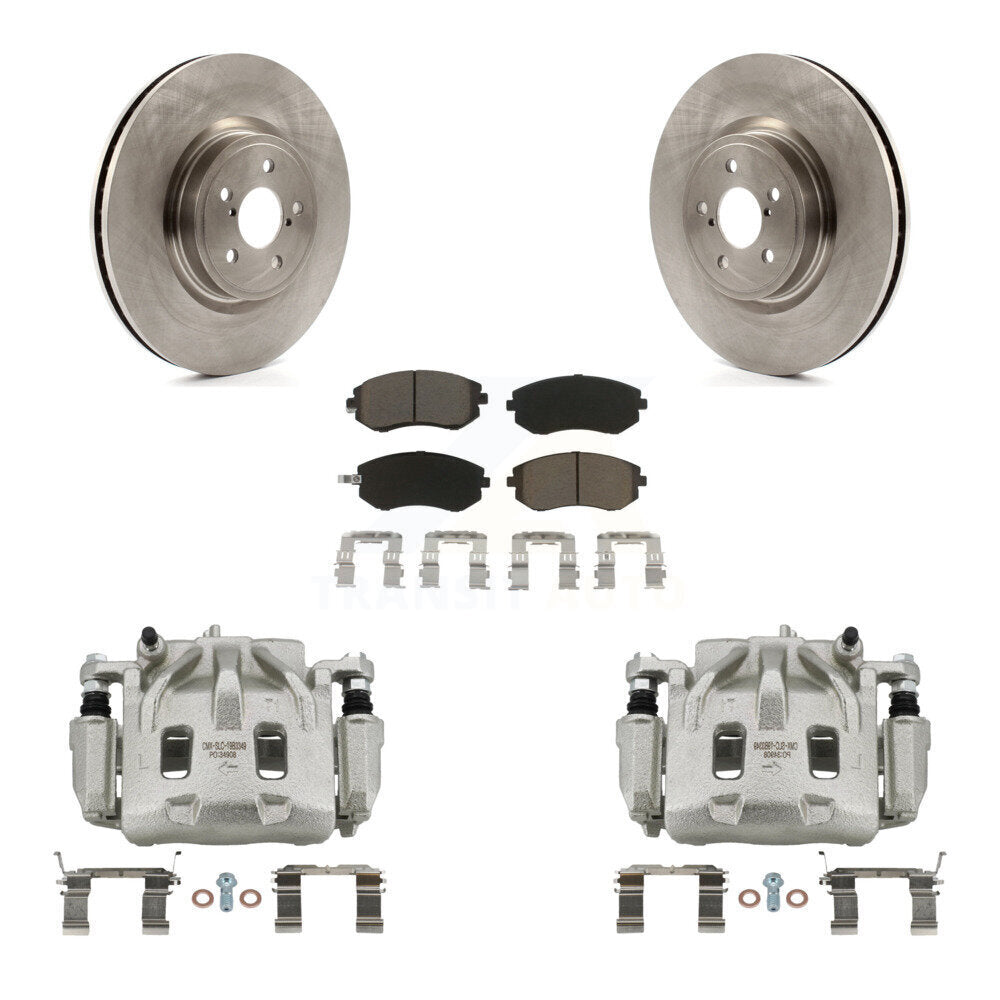 Front Disc Brake Caliper Rotors And Ceramic Pads Kit For Subaru Legacy KC8-100110C