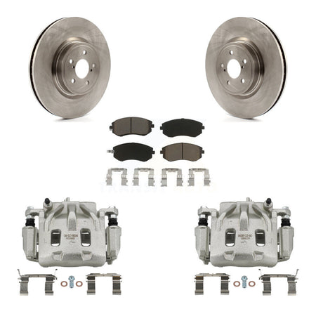 Front Disc Brake Caliper Rotors And Ceramic Pads Kit For Subaru Legacy KC8-100110C