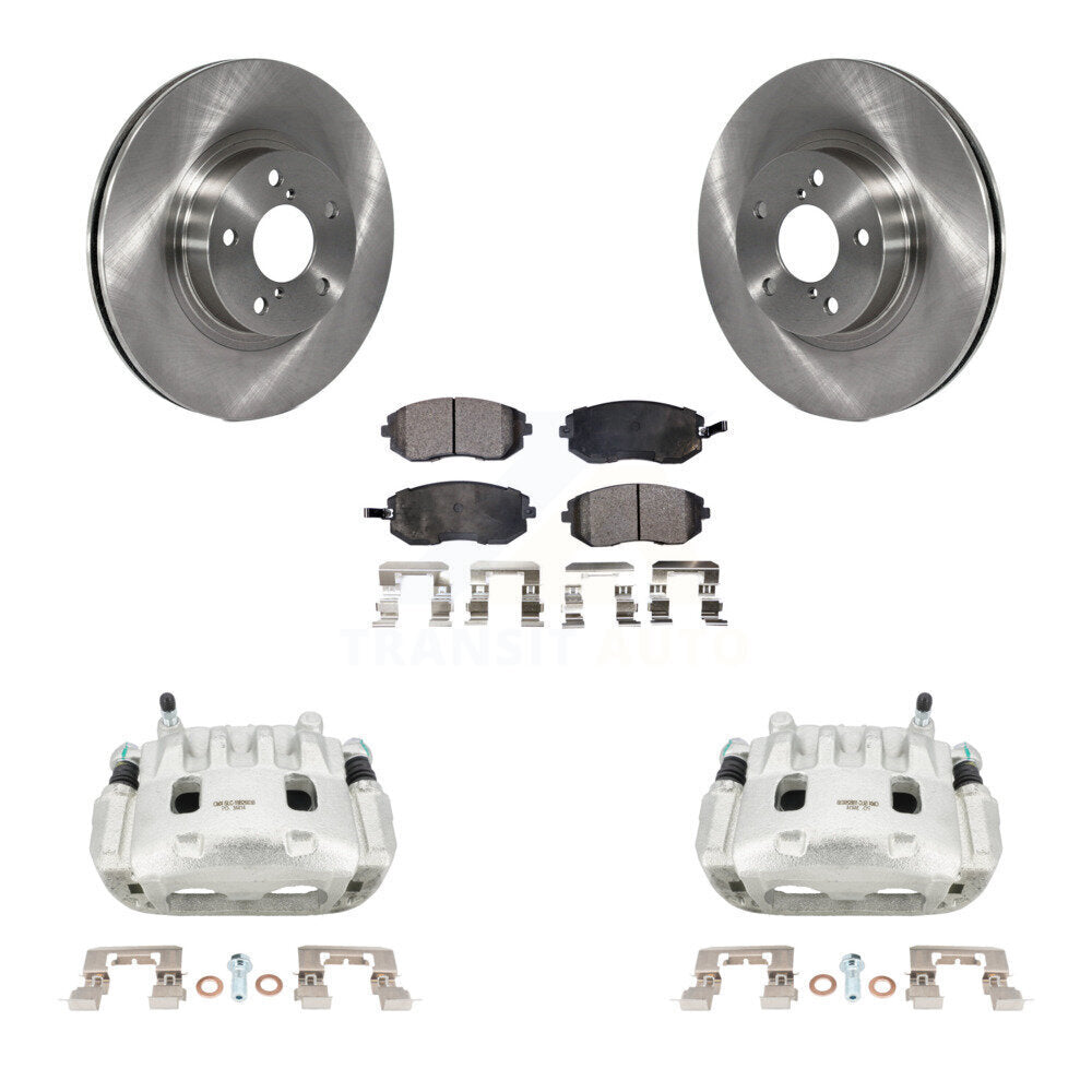 Front Disc Brake Caliper Rotors And Semi-Metallic Pads Kit For Subaru Legacy KC8-100110P