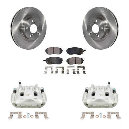 Front Disc Brake Caliper Rotors And Semi-Metallic Pads Kit For Subaru Legacy KC8-100110P