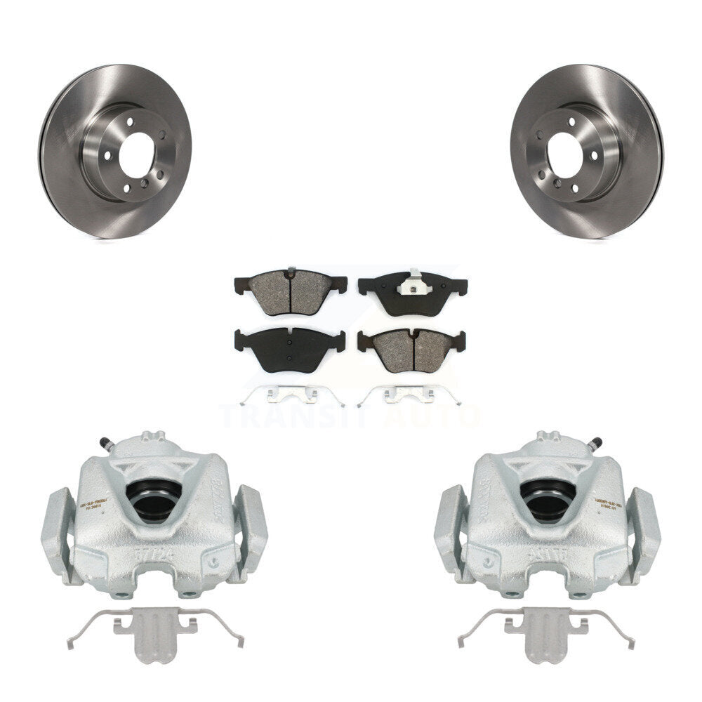 Front Disc Brake Caliper Rotors And Semi-Metallic Pads Kit For 2008 BMW 328xi To 08 07 KC8-100115S by Transit Auto