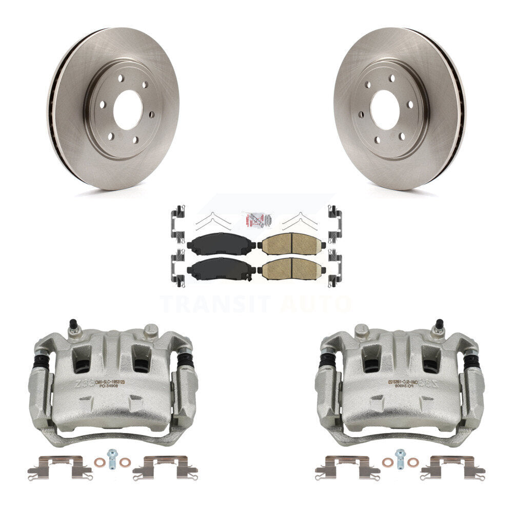Front Disc Brake Caliper Rotors And Ceramic Pads Kit For Nissan Frontier Suzuki Equator KC8-100120N