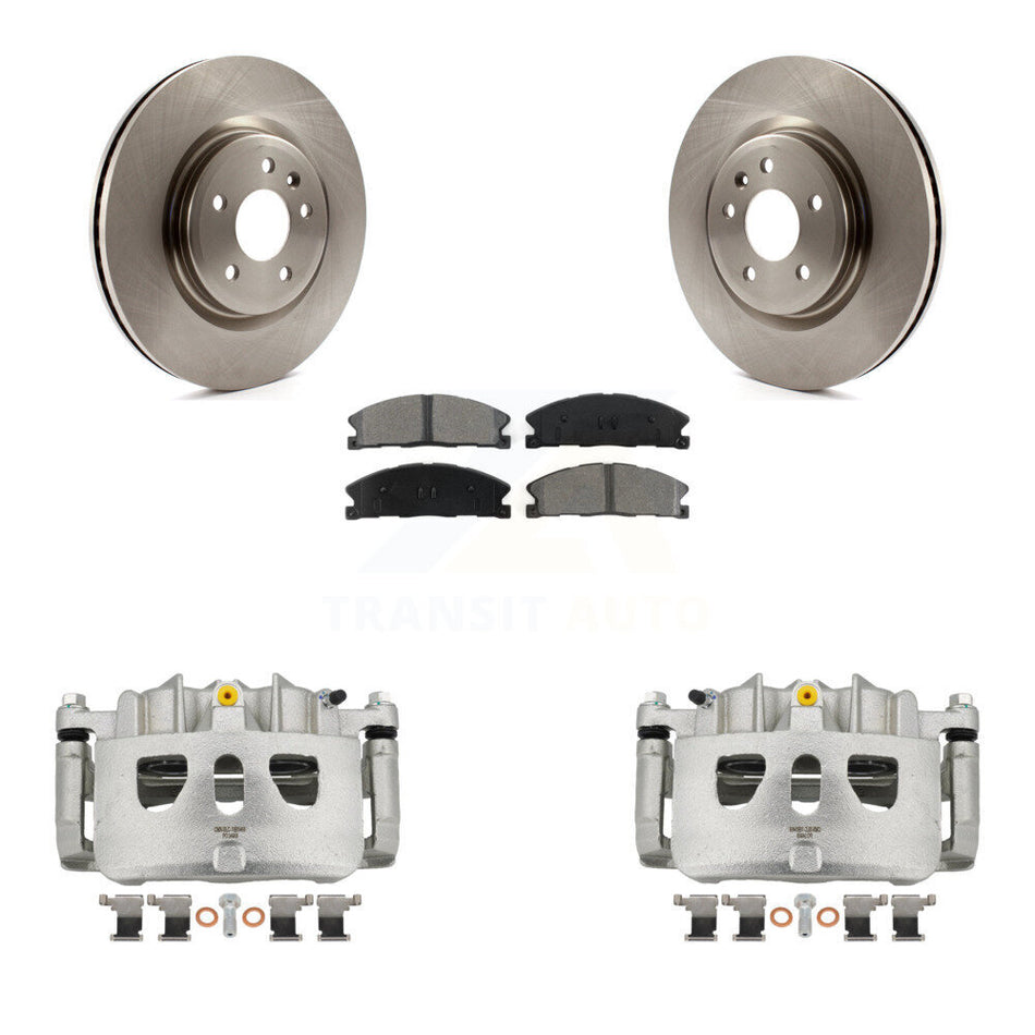 Front Brake Caliper Rotor Semi-Metallic Pad Kit For Ford Explorer With Heavy Duty Brakes KC8-100120S