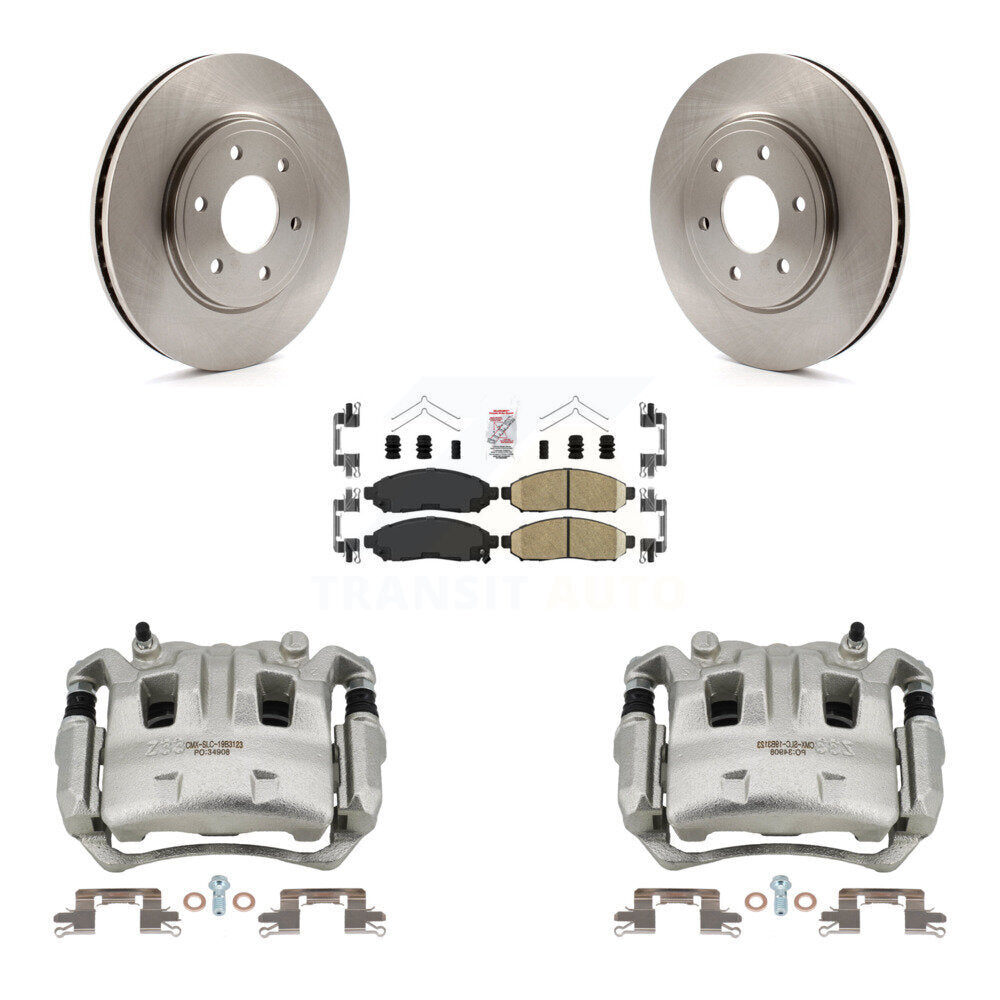 Front Disc Brake Caliper Rotors And Ceramic Pads Kit For Nissan Frontier Suzuki Equator KC8-100121N