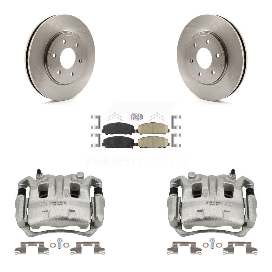 Front Disc Brake Caliper Rotors And Ceramic Pads Kit For Suzuki Equator KC8-100122N