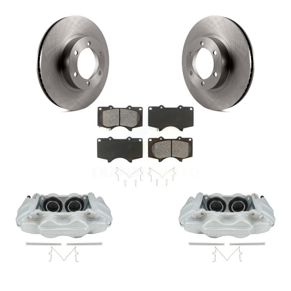Front Disc Brake Caliper Rotors And Semi-Metallic Pads Kit For 2003-2009 Lexus GX470 KC8-100122S