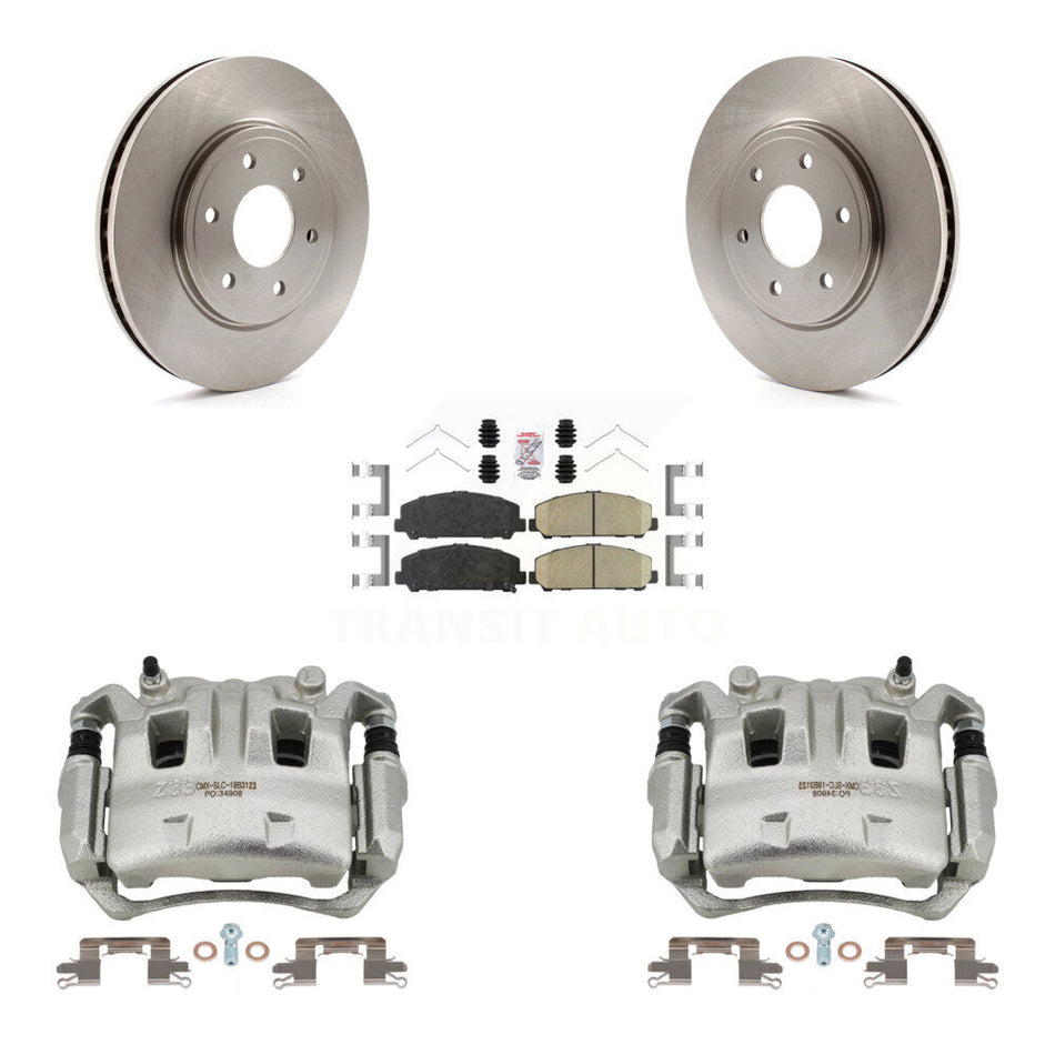 Front Disc Brake Caliper Rotors And Ceramic Pads Kit For Suzuki Equator KC8-100123N