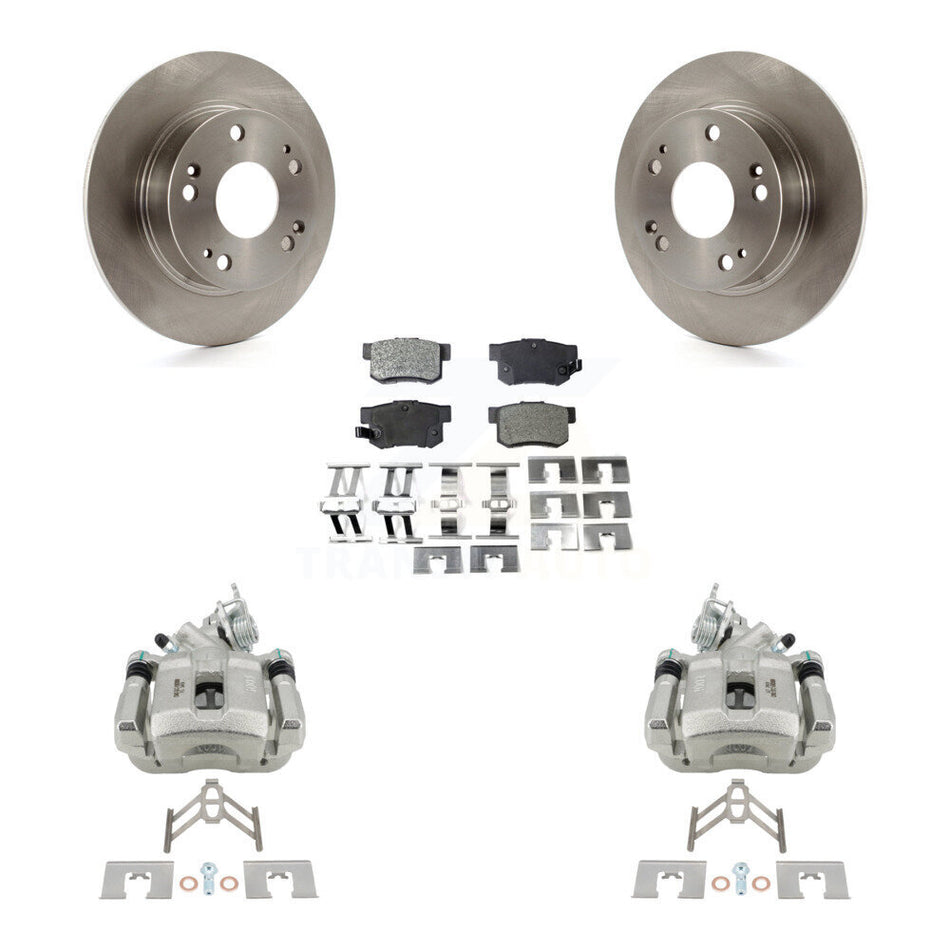 Rear Disc Brake Caliper Rotors And Ceramic Pads Kit For Honda Accord Acura TSX KC8-100123T