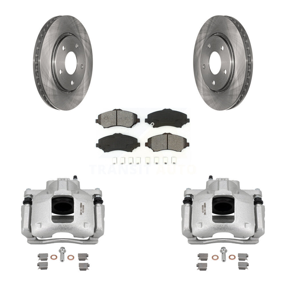Front Brake Caliper Rotors Semi-Metallic Pad Kit For Dodge Grand Caravan Chrysler Town & KC8-100128S