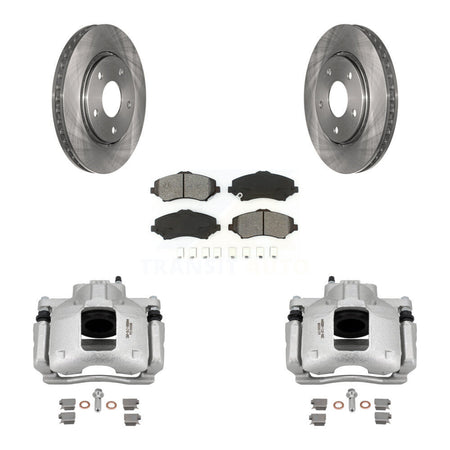 Front Brake Caliper Rotors Semi-Metallic Pad Kit For Dodge Grand Caravan Chrysler Town & KC8-100128S