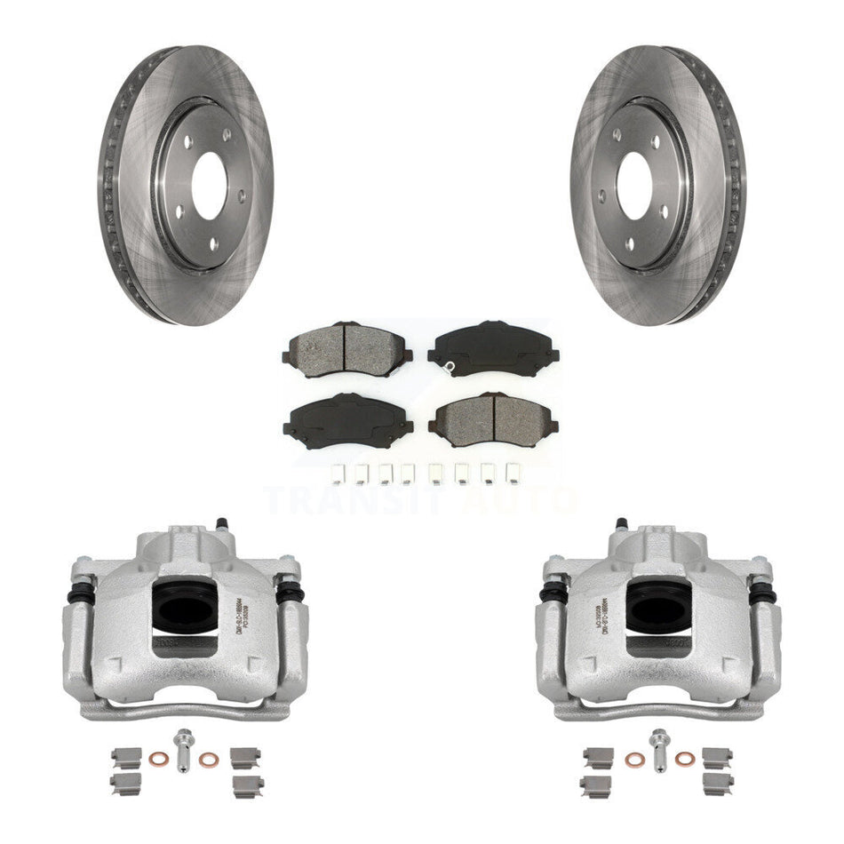 Front Brake Caliper Rotors Semi-Metallic Pad Kit For Dodge Grand Caravan Chrysler Town & KC8-100128S
