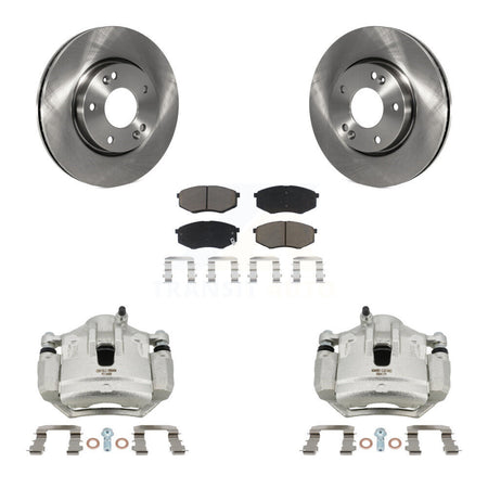 Front Disc Brake Caliper Rotors And Ceramic Pads Kit For Hyundai Tucson Kia Sportage FWD KC8-100129C