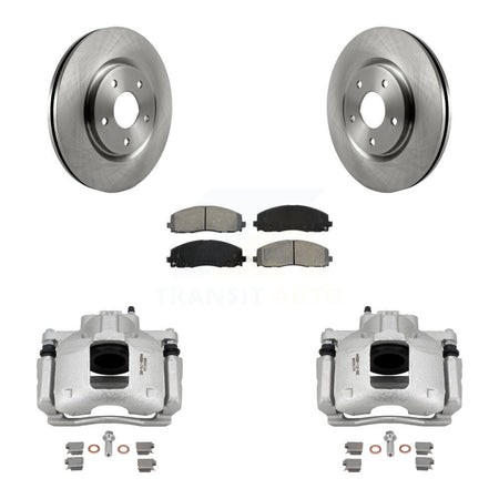Front Disc Brake Caliper Rotors And Semi-Metallic Pads Kit For Volkswagen Routan Ram C/V KC8-100129S