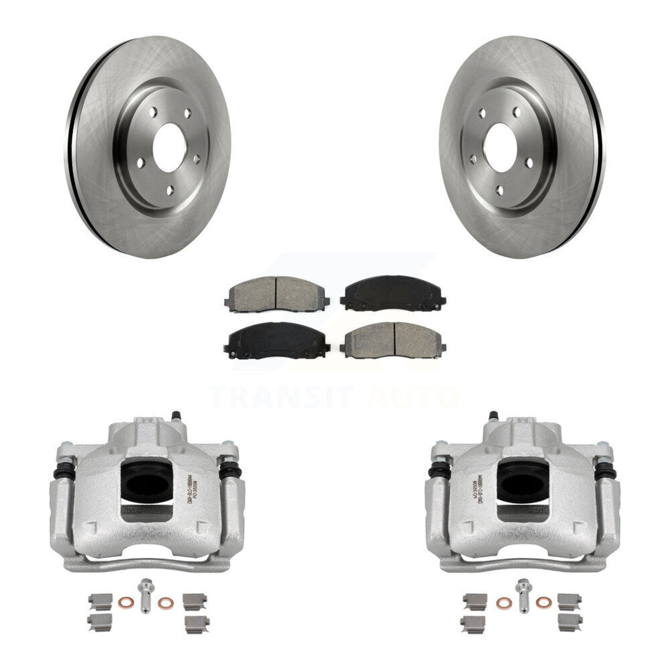 Front Disc Brake Caliper Rotors And Semi-Metallic Pads Kit For Volkswagen Routan Ram C/V KC8-100129S
