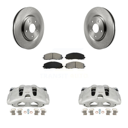 Front Disc Brake Caliper Rotors And Semi-Metallic Pads Kit For Dodge Grand Caravan Chrysler Pacifica Voyager KC8-100131S by Transit Auto