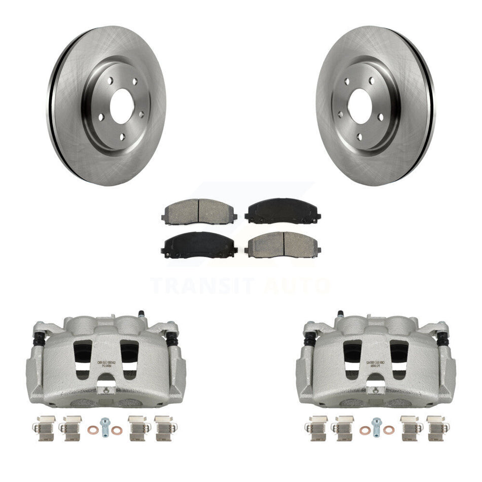 Front Disc Brake Caliper Rotors And Semi-Metallic Pads Kit For Dodge Grand Caravan Chrysler Pacifica Voyager KC8-100131S