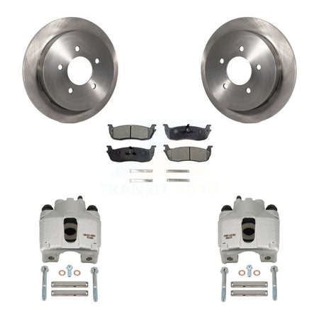 Rear Disc Brake Caliper Rotors And Ceramic Pads Kit For Lincoln Blackwood KC8-100131T