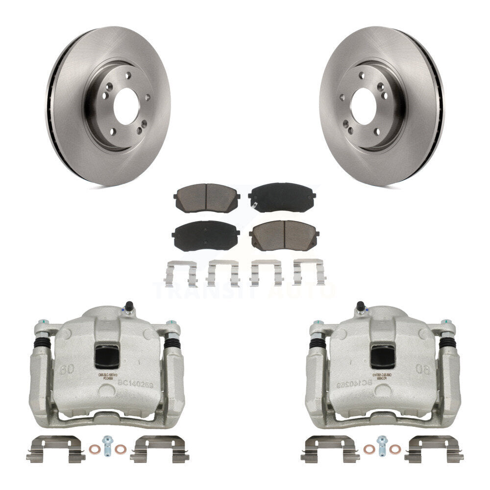 Front Disc Brake Caliper Rotors Ceramic Pad Kit For 2016 Kia Sportage 2.4L From 12 10 15 KC8-100132C