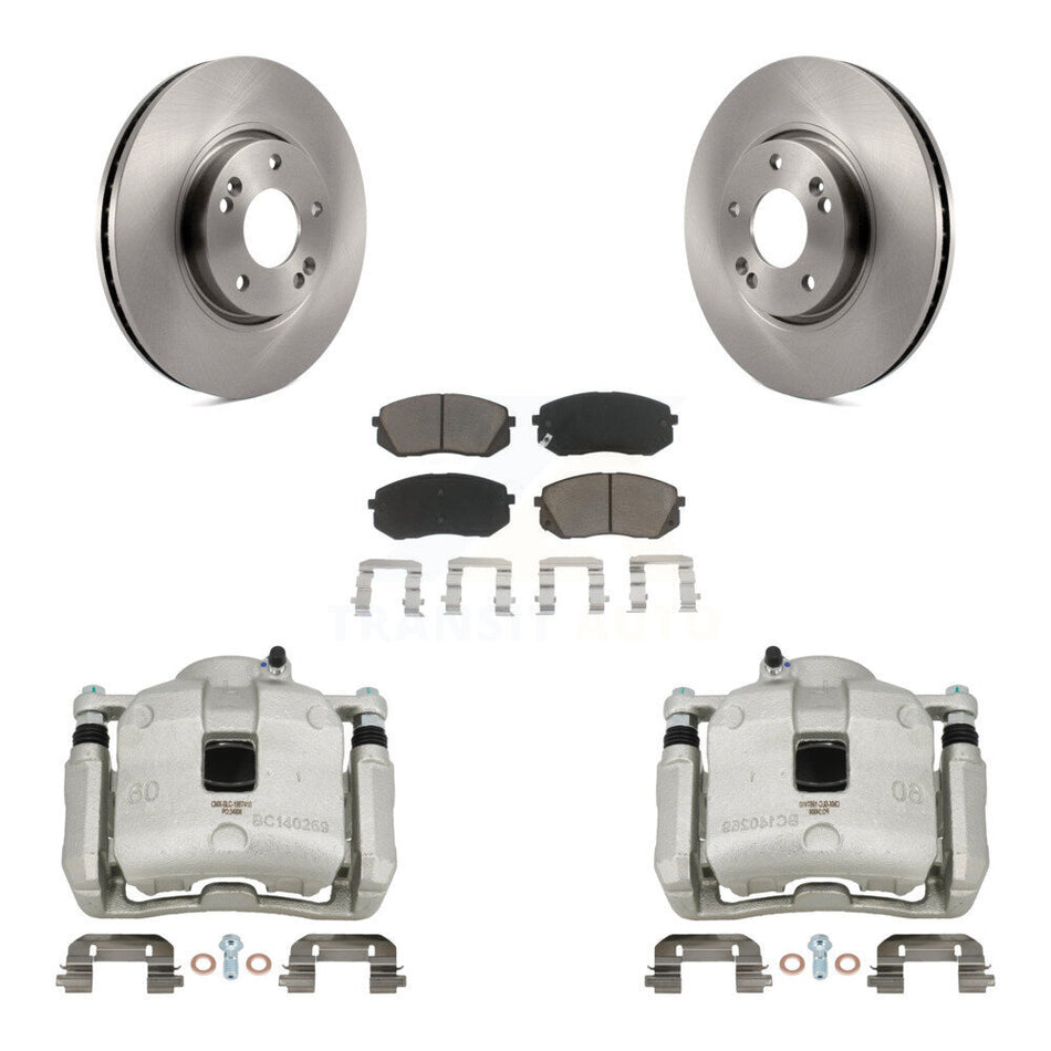Front Disc Brake Caliper Rotors Ceramic Pad Kit For 2016 Kia Sportage 2.4L From 12 10 15 KC8-100132C