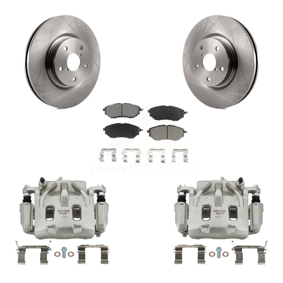 Front Disc Brake Caliper Rotors Ceramic Pad Kit For Subaru Outback WRX Legacy Tribeca B9 KC8-100134C