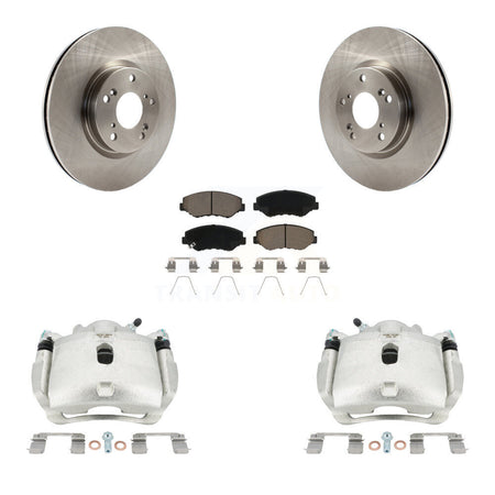 Front Disc Brake Caliper Rotors And Ceramic Pads Kit For Honda Civic Acura ILX KC8-100135C