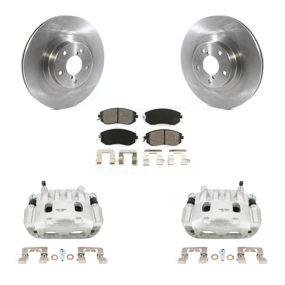 Front Brake Caliper Rotor Semi-Metallic Pad Kit For Subaru Forester Impreza XV Crosstrek KC8-100135S
