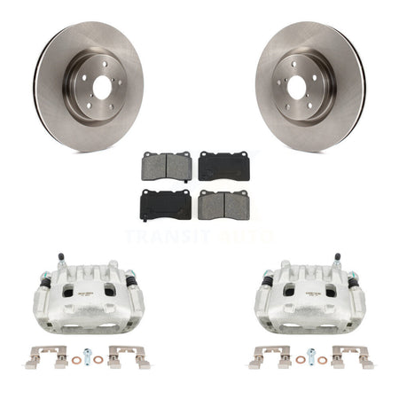 Front Disc Brake Caliper Rotors And Semi-Metallic Pads Kit For Subaru Impreza WRX KC8-100136S