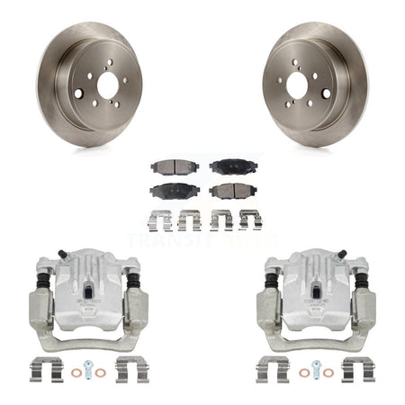 Rear Disc Brake Caliper Rotors And Ceramic Pads Kit For Subaru Outback Legacy KC8-100136T