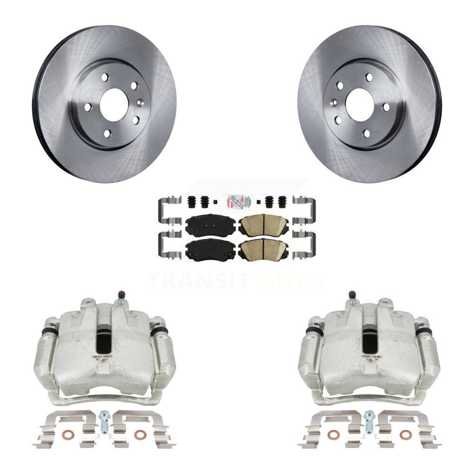 Front Disc Brake Caliper Rotors And Ceramic Pads Kit For Chevrolet Equinox GMC Terrain Malibu Impala Buick LaCrosse Regal Allure KC8-100137N
